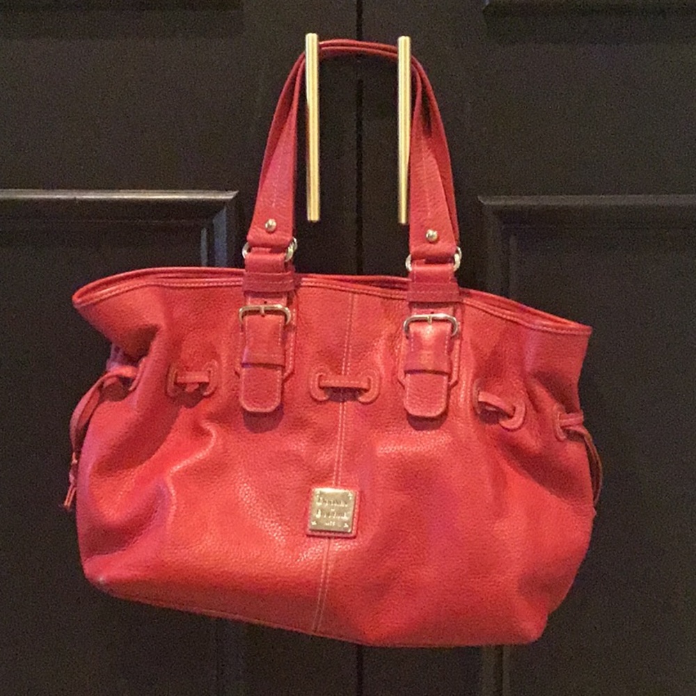 Dooney & Bourke red leather bag